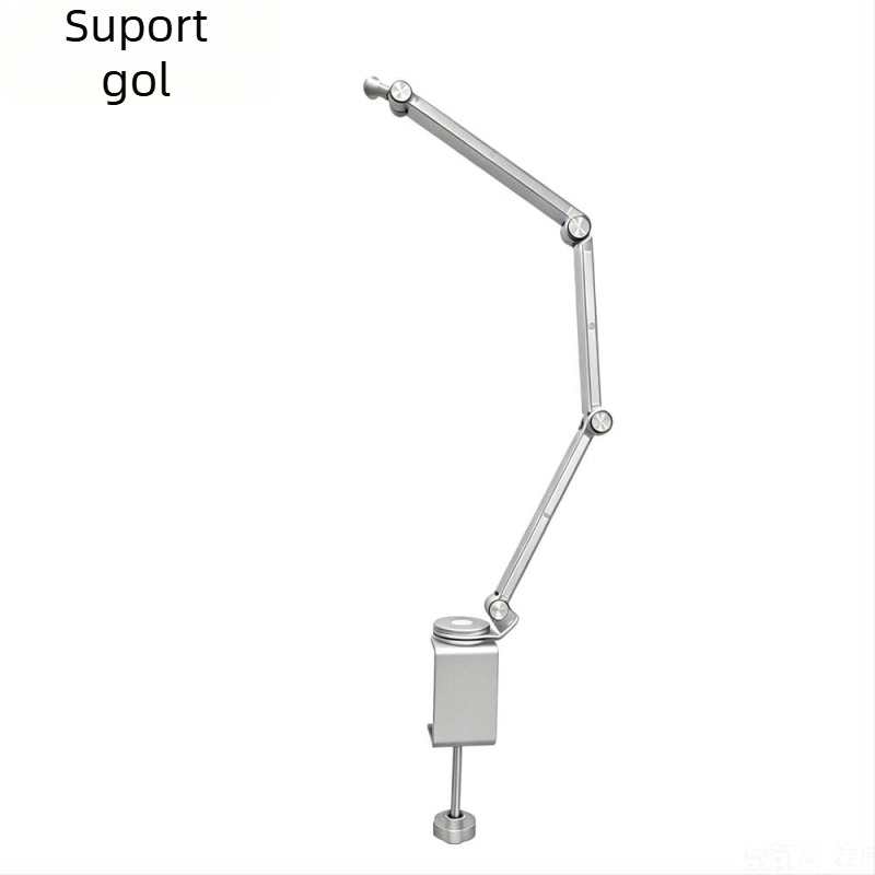 Suport pentru telefon din aliaj de aluminiu, suport pentru tabletă, braț cantilever multifuncțional, pliabil și depozitabil, rotire la 360°