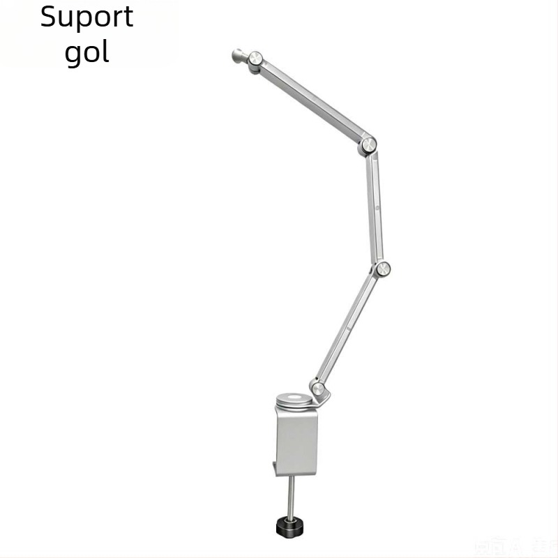 Suport pentru telefon din aliaj de aluminiu, suport pentru tabletă, braț cantilever multifuncțional, pliabil și depozitabil, rotire la 360°