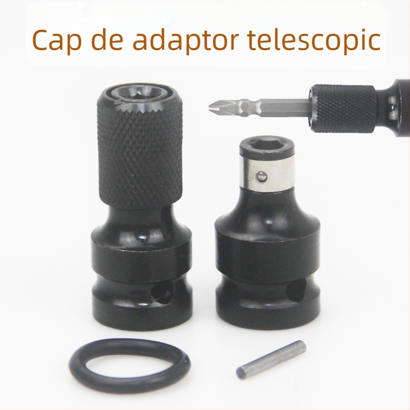 East and cheie electrică cu cap de conversie din tub elastic telescopic, convertor hexagonal, 1/2" drive, 1/4" hex tool