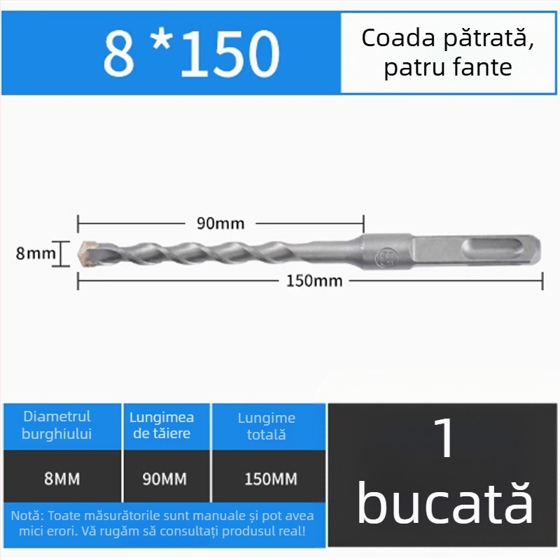 Adaptor pentru ciocanul cu impact și șurubelniță electrică, cu ax pătrat de 1/2 inch