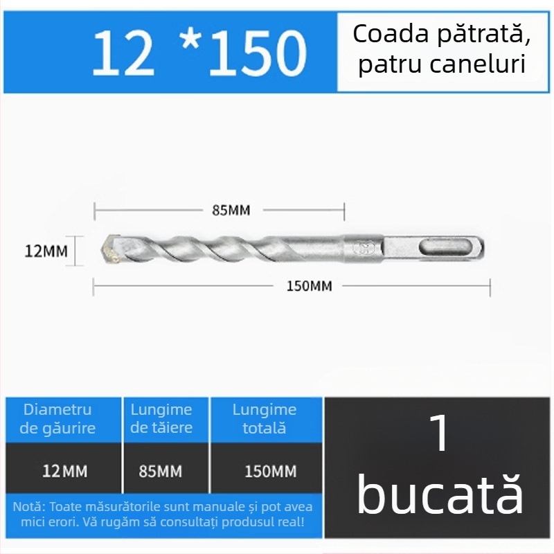 Adaptor pentru ciocanul cu impact și șurubelniță electrică, cu ax pătrat de 1/2 inch