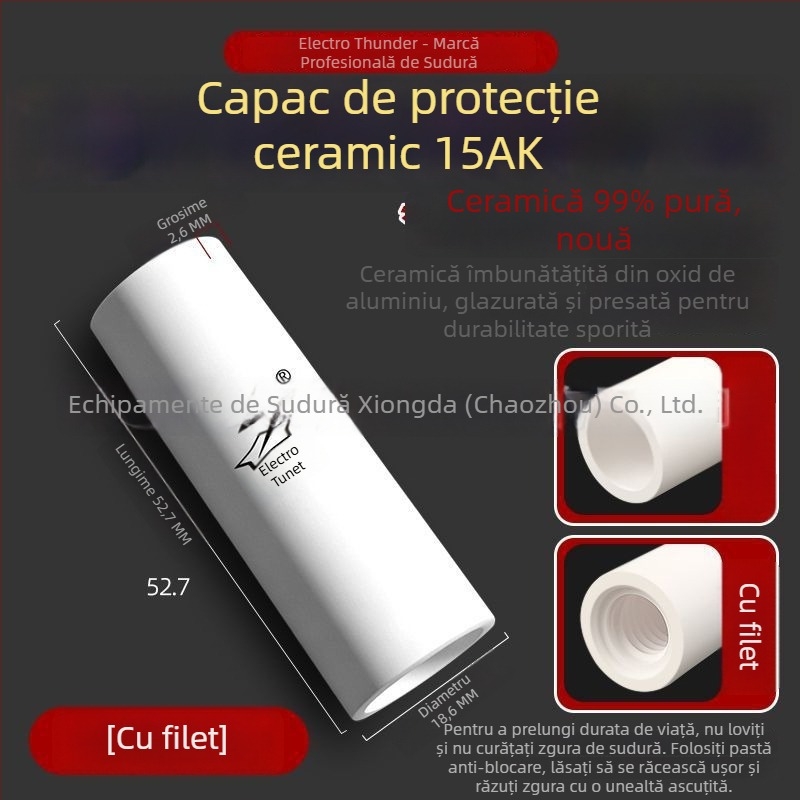 Noul înveliș ceramic pentru sudură cu gaze 200A/350A/500A, set de duze protecție pentru pistoale MIG 15AK – accesorii