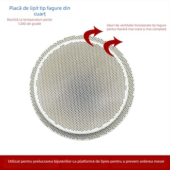 Cărămidă refractară cu structură în faguri, stație de lipire pătrată cu șase picioare, placă de lipire permeabilă pentru bijuterii