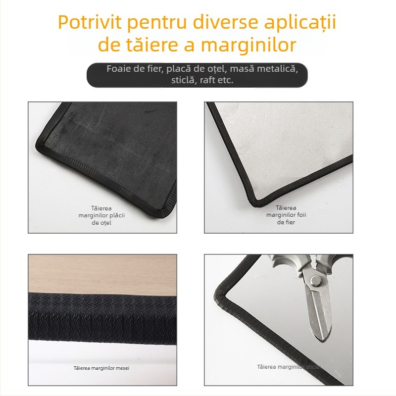 Bandă de etanșare din cauciuc nitril în formă de U pentru protecția marginilor cadrelor din tablă metalică