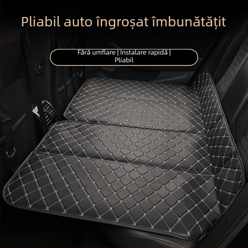 Pat de dormit pliabil pentru mașină, fără aer — saltea pentru dormit pe bancheta din spate, călătorii și camping
