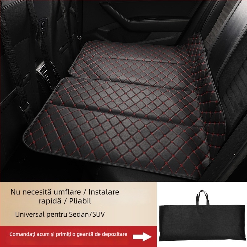 Pat de dormit pliabil pentru mașină, fără aer — saltea pentru dormit pe bancheta din spate, călătorii și camping