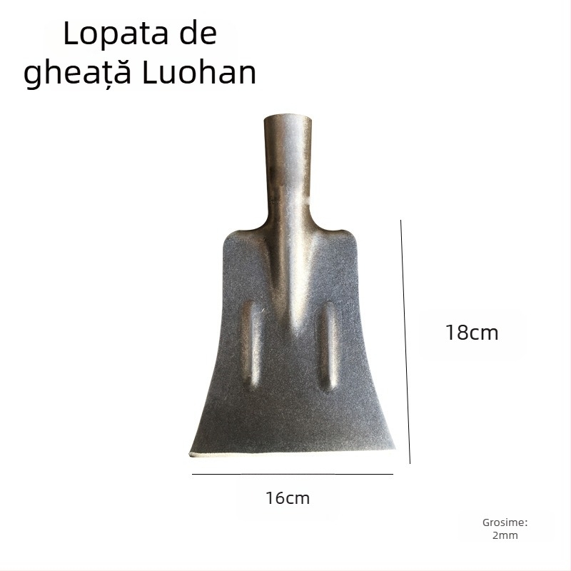 Oțel mangan, lopată de topire a gheții, groasă, pentru dezghețare și îndepărtarea zăpezii, lopată mare pentru zăpadă, racletă de tencuială pe ziduri de ciment pentru curățenie agricolă