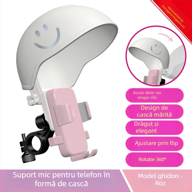 Suport pentru telefon pentru motocicletă electrică cu rack de navigație, impermeabil, umbrelă de ploaie, suport universal pentru bicicletă