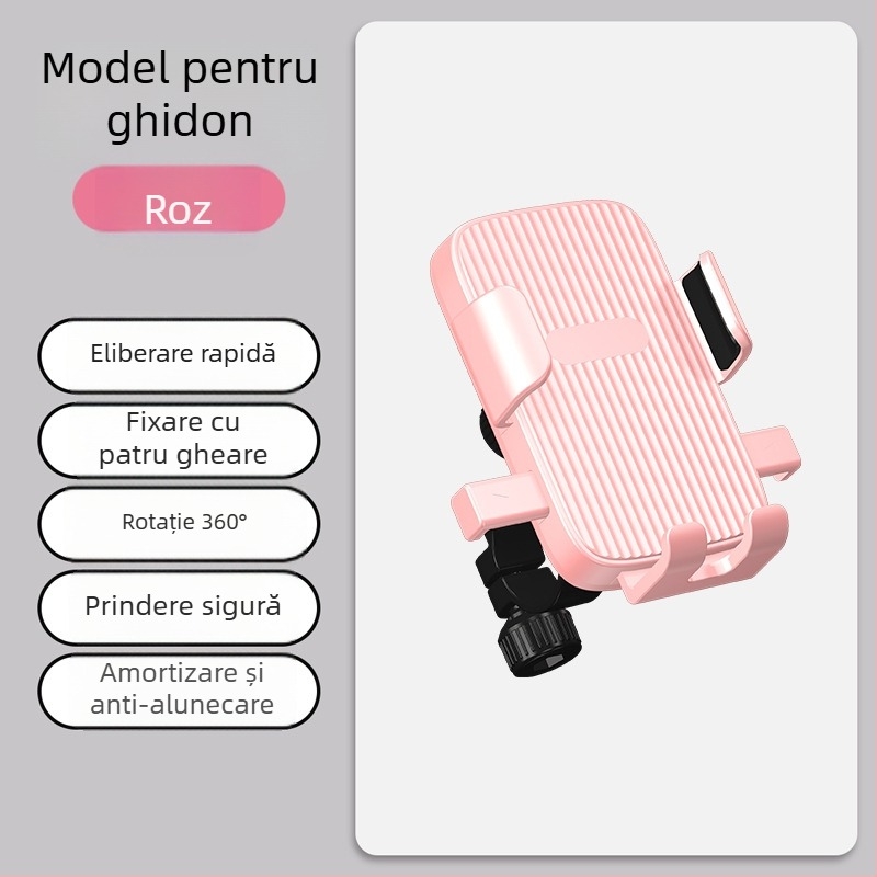 Suport pentru telefon pentru motocicletă electrică cu rack de navigație, impermeabil, umbrelă de ploaie, suport universal pentru bicicletă
