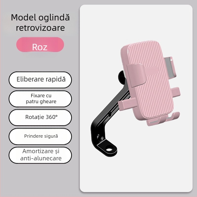 Suport pentru telefon pentru motocicletă electrică cu rack de navigație, impermeabil, umbrelă de ploaie, suport universal pentru bicicletă