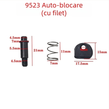 Set pini și butoane cu autoblocare pentru carcasa capului de la șlefuitorul unghiular, compatibil cu modelele 6-100 și 9523