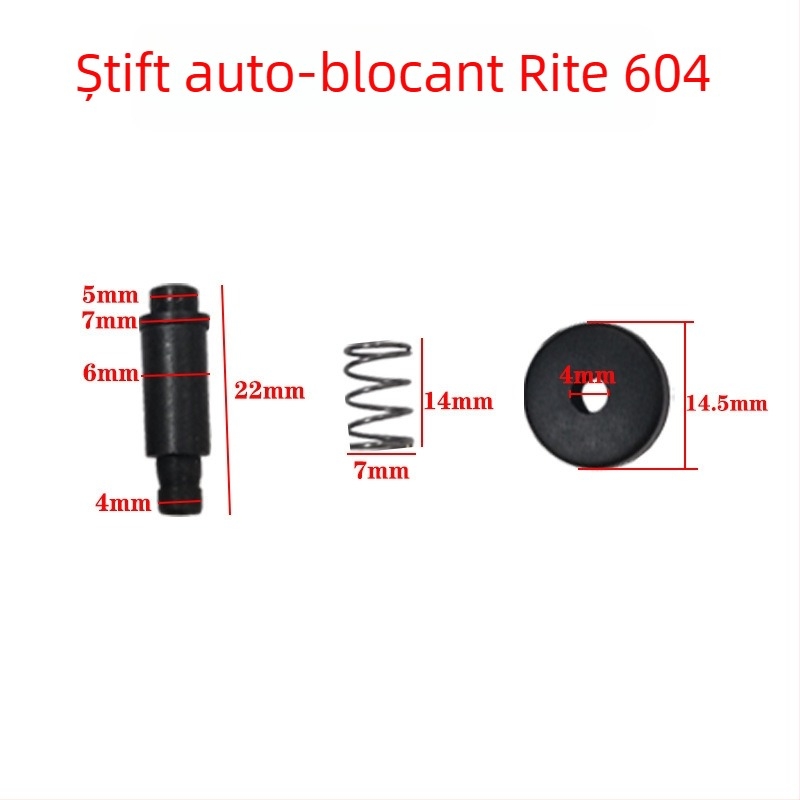 Set pini și butoane cu autoblocare pentru carcasa capului de la șlefuitorul unghiular, compatibil cu modelele 6-100 și 9523