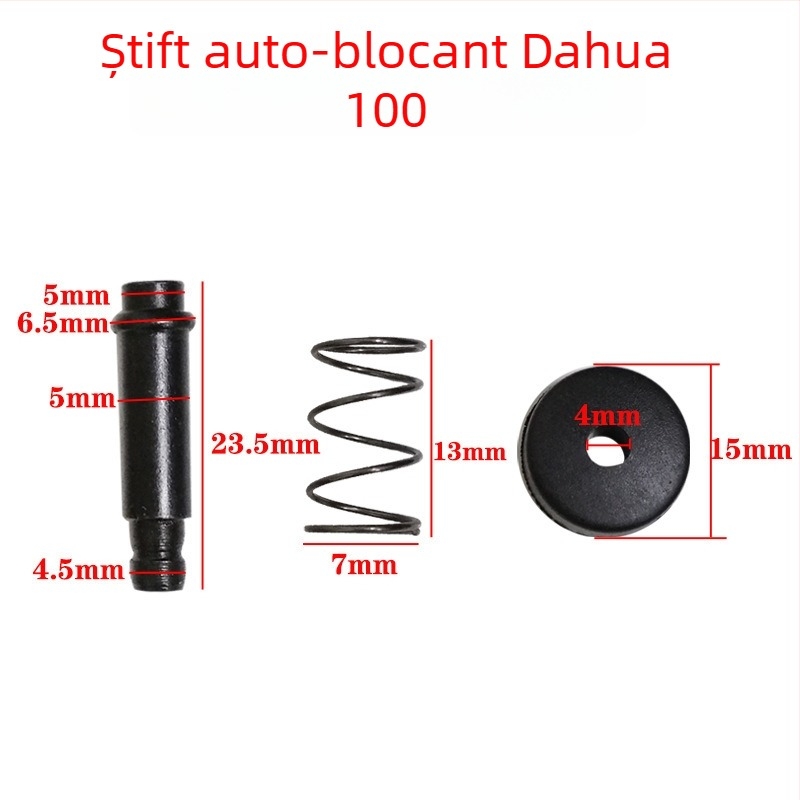 Set pini și butoane cu autoblocare pentru carcasa capului de la șlefuitorul unghiular, compatibil cu modelele 6-100 și 9523