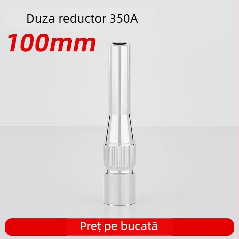 Duză de reducere pentru pistol MIG, 350A, conică de 70 mm, prelungită, conductivă de protecție
