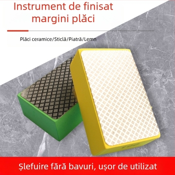 Unealtă diamantată pentru finisarea și șlefuirea marginilor plăcilor: tăierea și lustruirea marginilor pe sticlă, lemn, ardezie și marmură