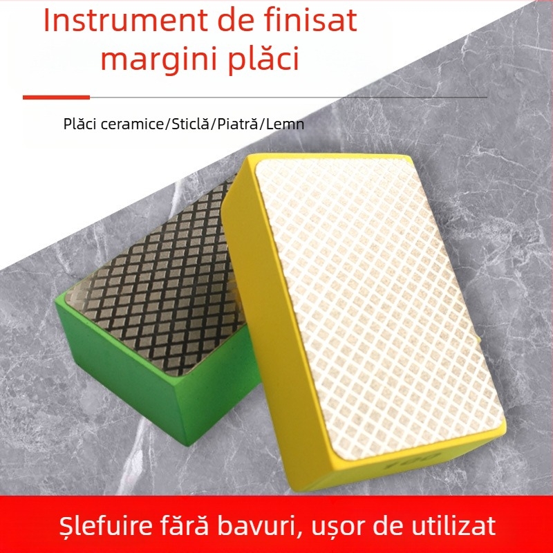 Unealtă diamantată pentru finisarea și șlefuirea marginilor plăcilor: tăierea și lustruirea marginilor pe sticlă, lemn, ardezie și marmură