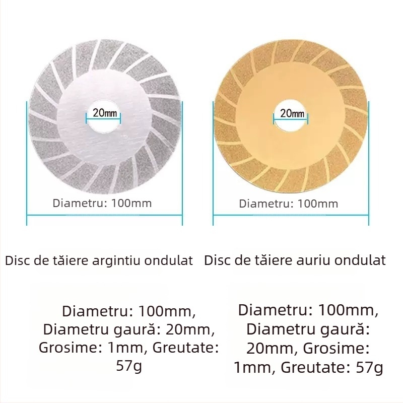 Disc diamantat pentru tăiere și șlefuire plăci, sticlă, marmură și piatră