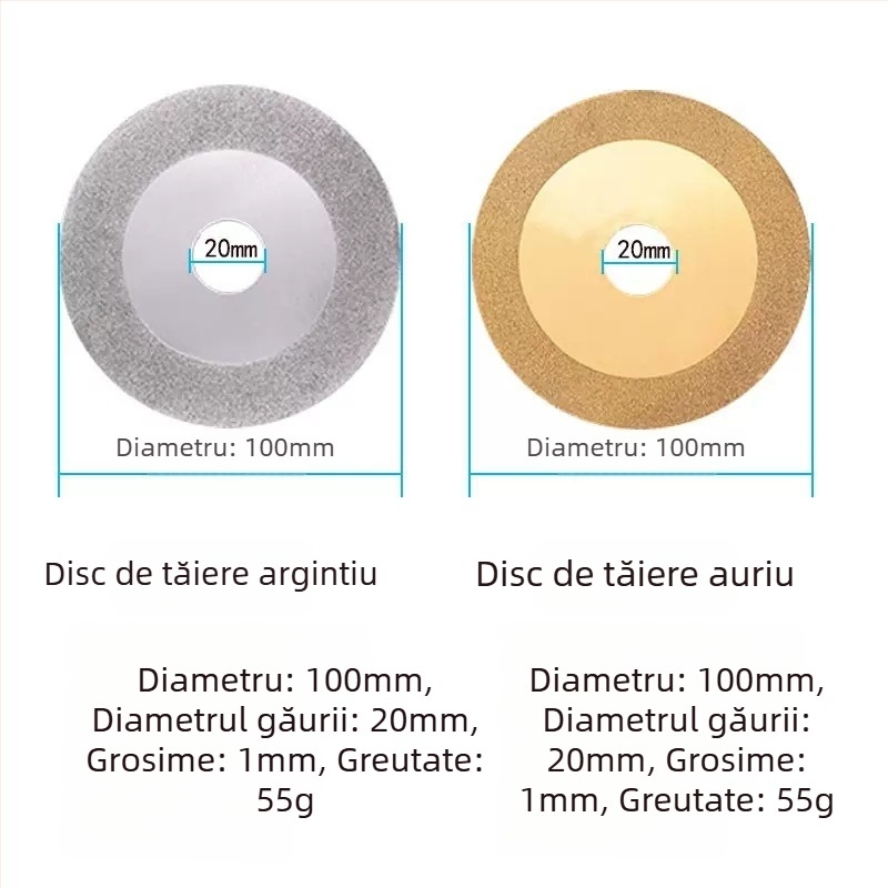 Disc diamantat pentru tăiere și șlefuire plăci, sticlă, marmură și piatră