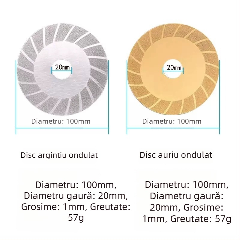 Disc diamantat pentru tăiere și șlefuire plăci, sticlă, marmură și piatră