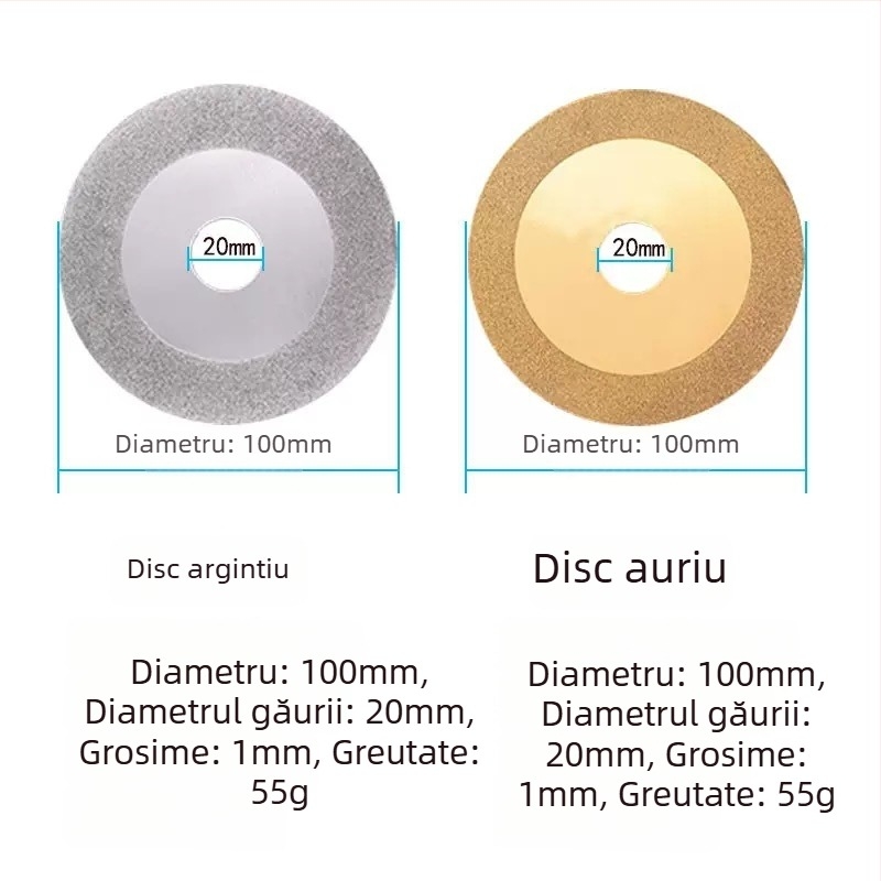 Disc diamantat pentru tăiere și șlefuire plăci, sticlă, marmură și piatră