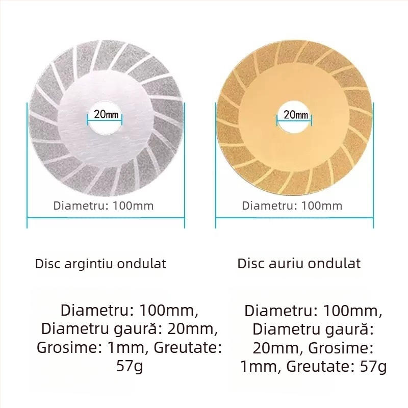 Disc diamantat pentru tăiere și șlefuire plăci, sticlă, marmură și piatră