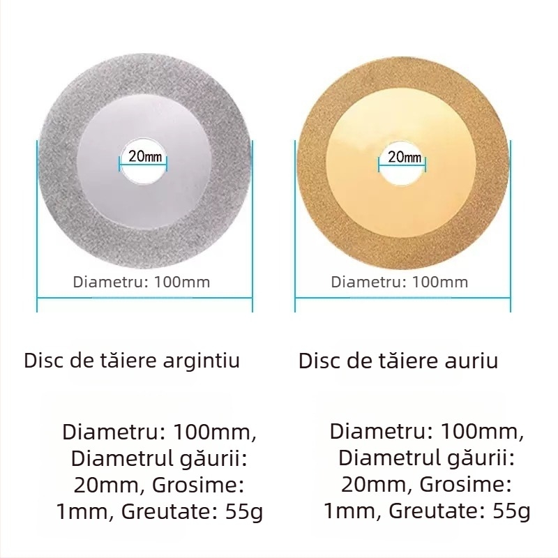 Disc diamantat pentru tăiere și șlefuire plăci, sticlă, marmură și piatră