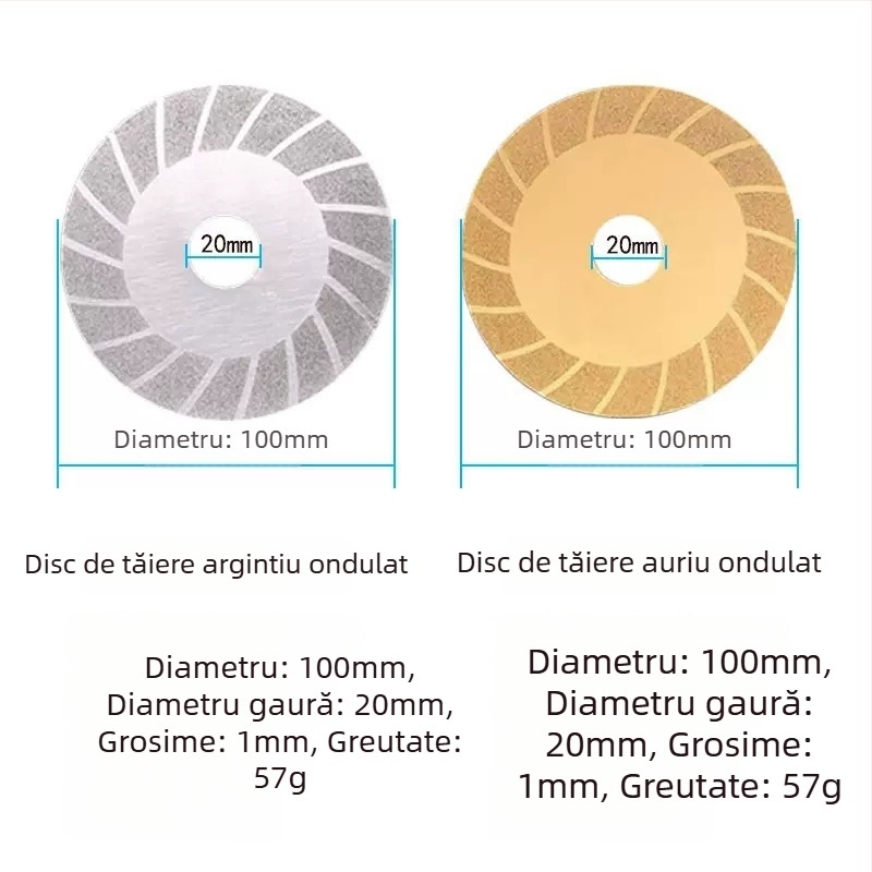 Disc diamantat pentru tăiere și șlefuire plăci, sticlă, marmură și piatră