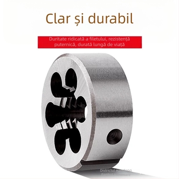 Matriță circulară pentru filetare externă, filet gros și fin, manuală, M3–M12