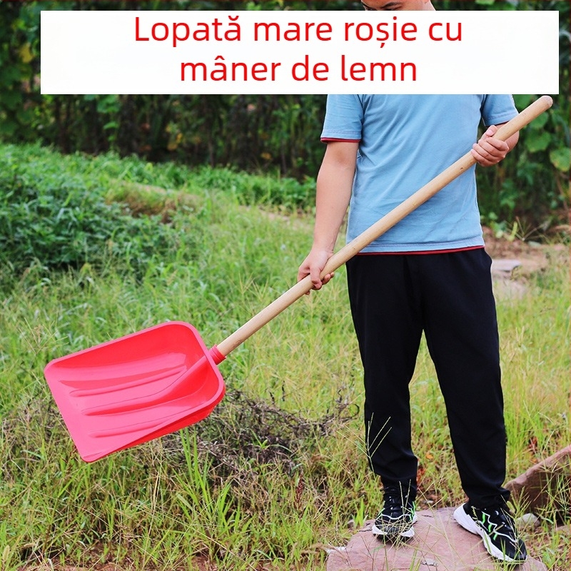 Lopată din plastic goală cu sită îngroșată pentru arahide, cupă pentru pământ și mare lăpticasă pentru porumb; lopată pentru barcă și pește