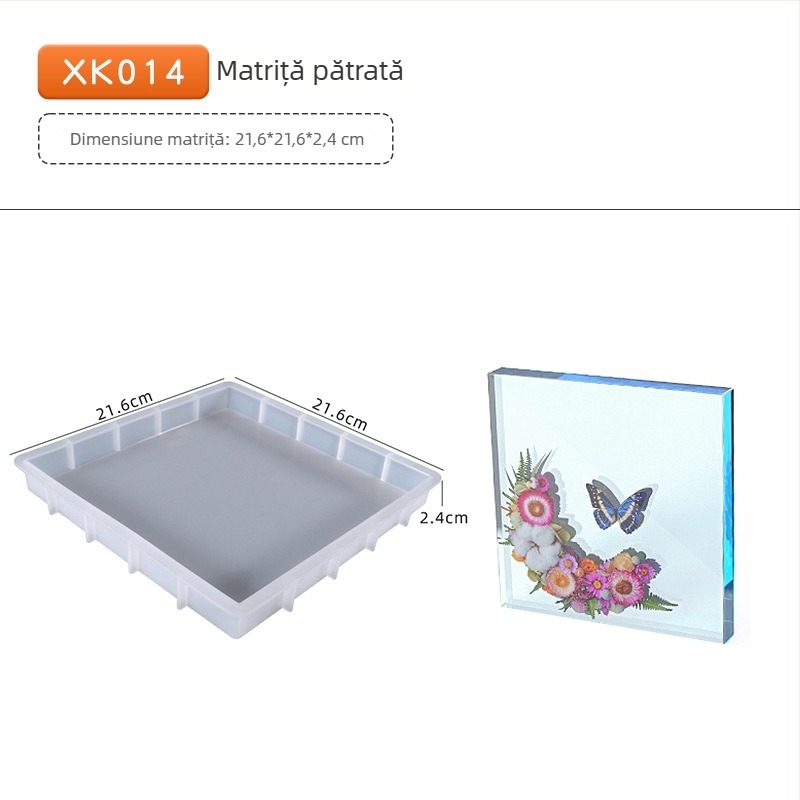 Matriță din silicon pentru rame foto din rășină epoxidică, 17 stiluri, decor pentru casă, suport foto și ornamente de masă