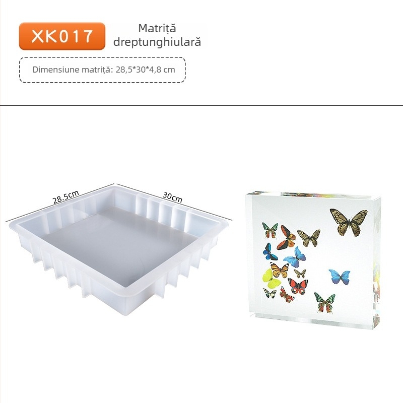 Matriță din silicon pentru rame foto din rășină epoxidică, 17 stiluri, decor pentru casă, suport foto și ornamente de masă
