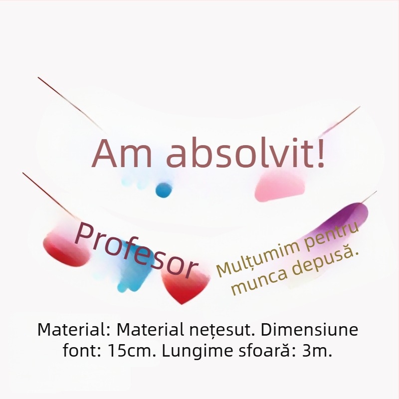 Set de bannere pentru absolvire cu pânze atârnate și baloane, pentru fotografii în aer liber și decorarea ceremoniei la grădiniță.