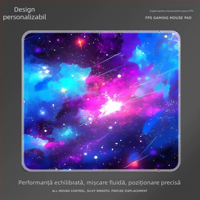 Pad de mouse cu cer înstelat, dimensiune mică, gros, pentru studiu și birou