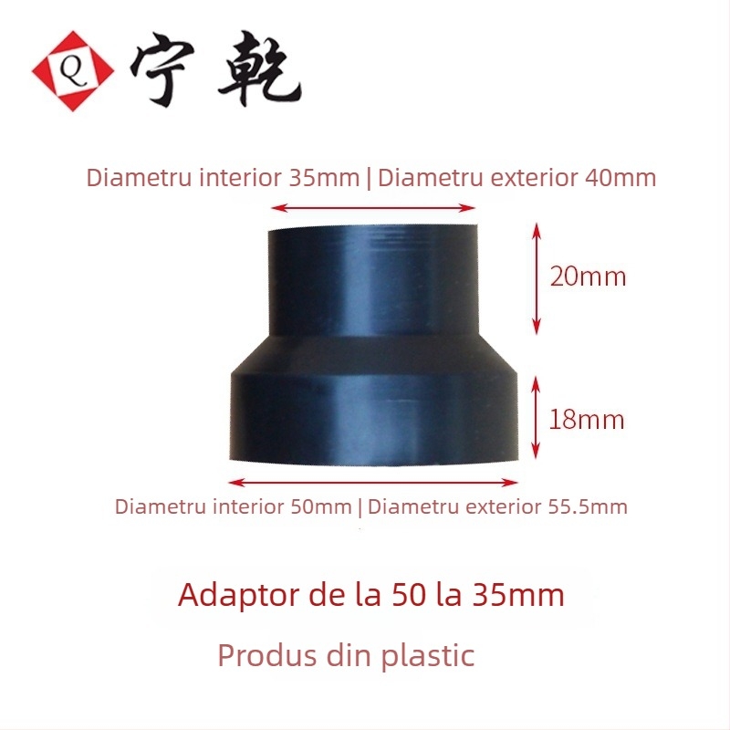 Accesorii Ninggan pentru aspirator și colector de praf: racord trifurat cu gură flanșată pentru sacul de pânză, valve, adaptor de aspirație pentru podea, inel fix și clemă pentru țeavă