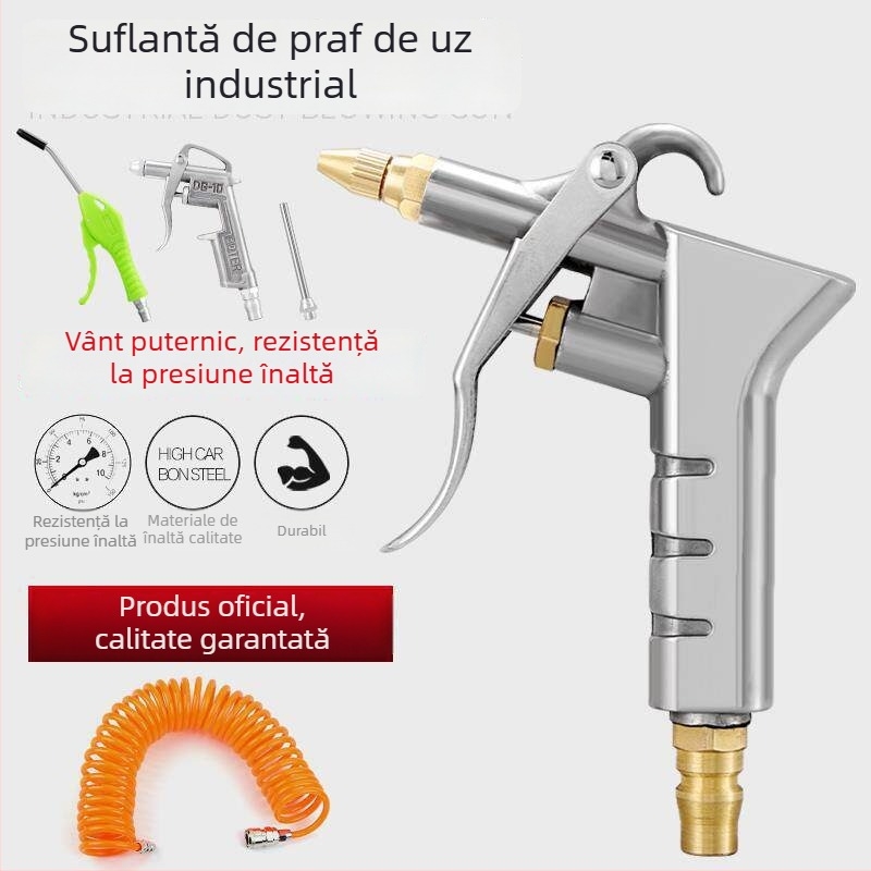 Pistol de suflare a praful cu presiune înaltă, pistol de aer extensibil puternic, pompă de aer, compresor de aer, pistol de pulverizare, unealtă pneumatică, pistol de eliminare a prafului pentru camioane