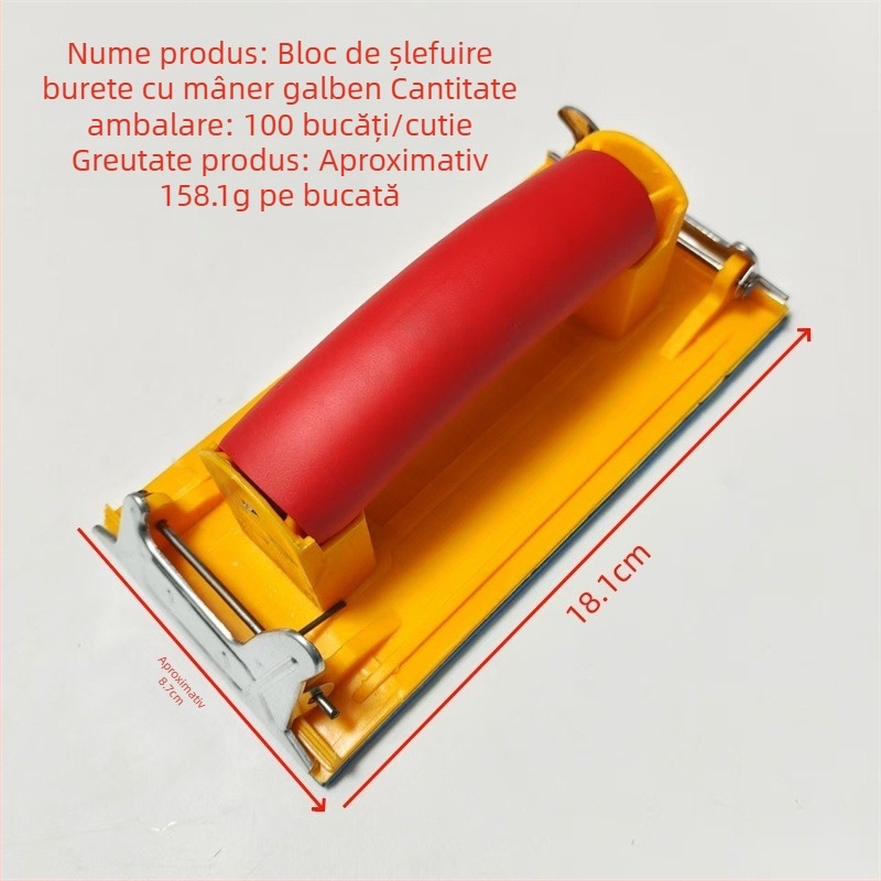Suport autoadeziv pentru șmirguri, suport circular de perete din plastic, clips pentru colțuri