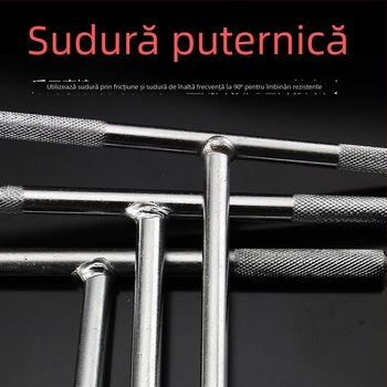 Cheie în formă de T cu cap hexagonal extern, manuală, lungă, pentru reparații auto și motociclete