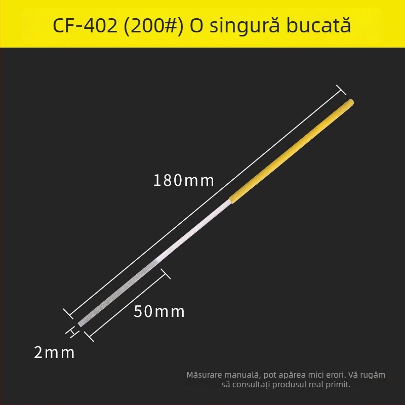 Fișier diamantat înclinat pentru rectificare industrială, finisare a marginilor metalice dure și realizări de artizanat