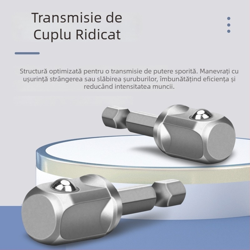 Adaptor hexagonal la cuplă pătrată pentru bormașină și șurubelniță electrică, tijă de conectare, 6,3 mm