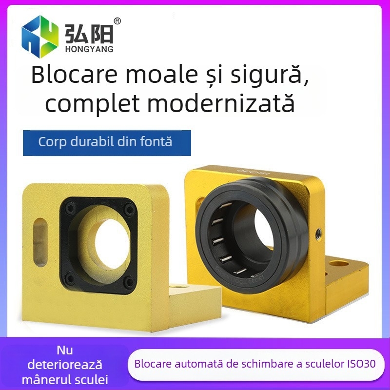 Suport de cuțit cu blocare pentru mașină CNC de tăiere ISO30, gravură în lemn