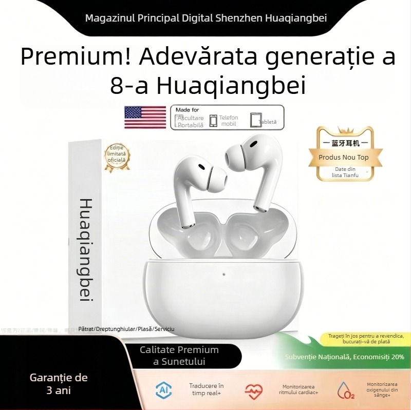 ZX HK3 căști Bluetooth cu anulare fizică a zgomotului, a 8-a generație, autonomie ultralungă a bateriei, sunet de înaltă calitate