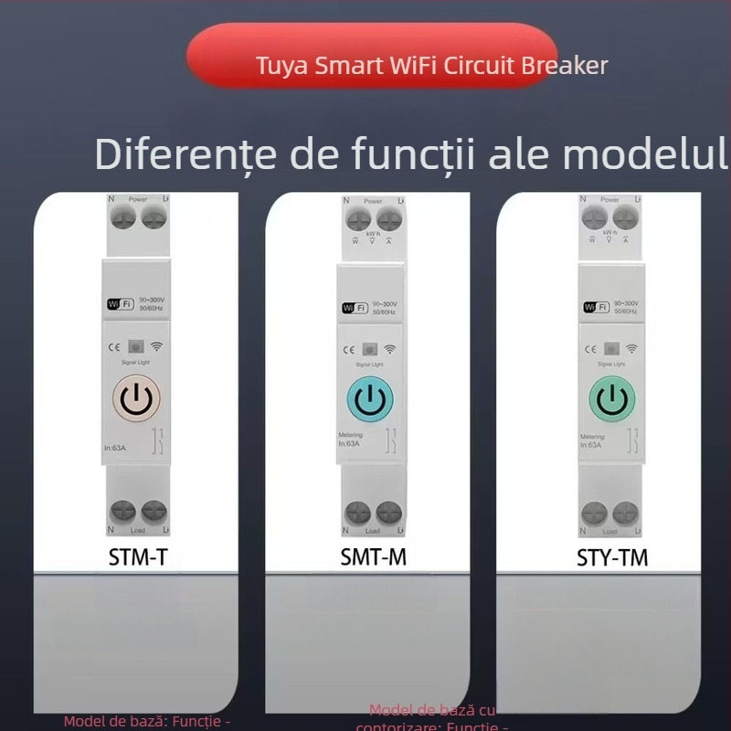 Întrerupător Wi-Fi inteligent cu temporizare de la distanță