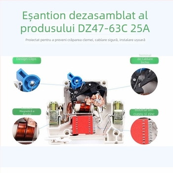 DZ47-125 întrerupător de circuit mini pentru uz casnic, 1P 2P 3P 4P, 80A 100A 125A
