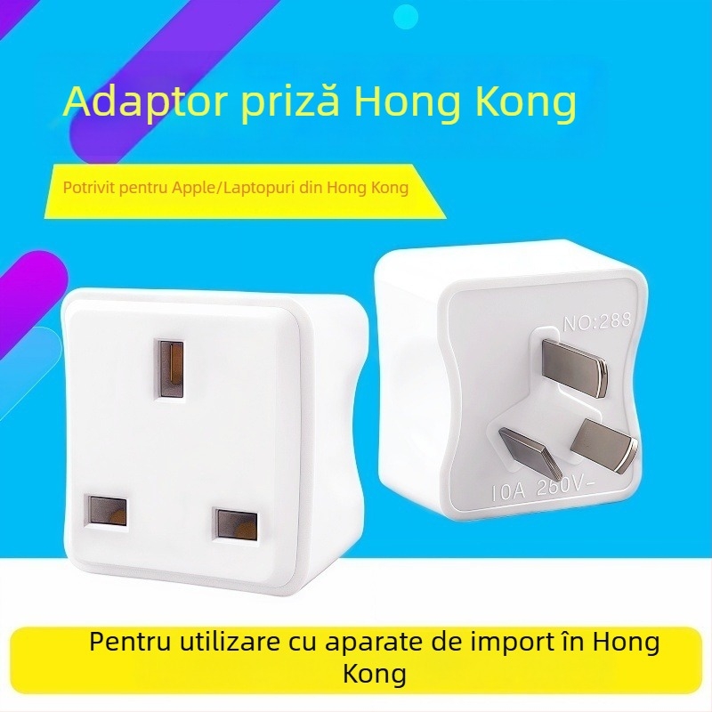 Adaptor priză UK pentru încărcător Apple – Ediție Hong Kong