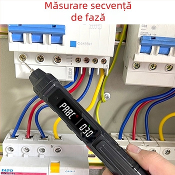 ZL12B multimetru digital pentru electricieni, test de continuitate și detecție a firului live/neutral, afișaj inteligent, stilou de test, măsurător universal multifuncțional