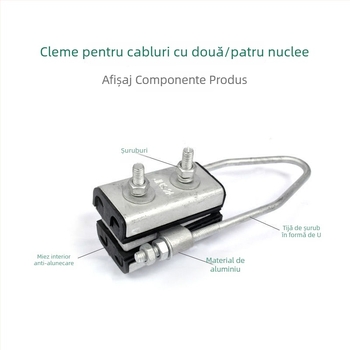 Cleme pentru cabluri în buclă, seria JNS, izolate, cu conductivitate înaltă, patru conductori