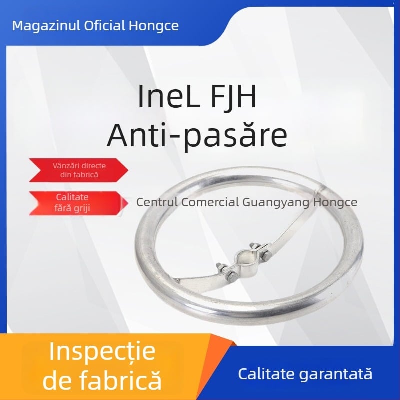 Izolator de linie pentru protecția împotriva fulgerelor și a păsărilor, cu inel de egalizare a tensiunii și inel de ecranare
