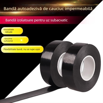 Bandă izolatoare electrică din cauciuc J-20# pentru înaltă tensiune, impermeabilă, cu față dublă, autoadezivă