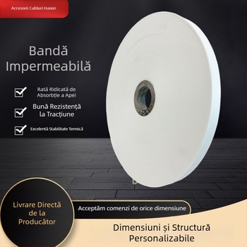 Bandă izolatoare impermeabilă pentru cabluri, bandă tampon pentru reparații de cabluri, materiale electrice, rezistente la temperaturi înalte
