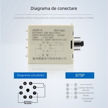 JSZ3P-R ST3P-R ST5P-R releu electronic de timp ciclic, precizie înaltă, 220V, cu bază